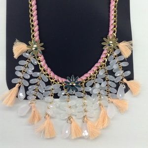 Necklace with beautiful beading & tassels